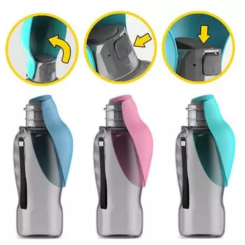 Бутылка для воды для больших собак, для маленьких, средних и больших собак, для прогулок на свежем воздухе, складная переносная миска для поения, принадлежности для золотистых ретриверов