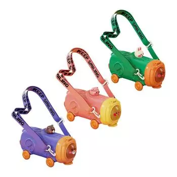 Бутылка для воды для детей, 500 мл, многоразовая, симпатичная, со съемным ремешком для детей, мальчиков, девочек, для скалолазания, велоспорта фиолетовый