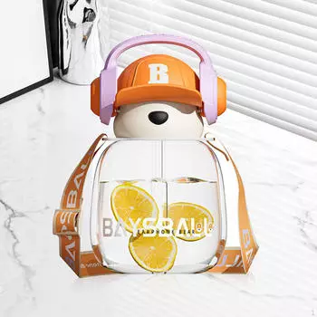 Бутылка для воды для детей, 650 мл, портативный спортивный напиток большой емкости для фитнеса, кемпинга