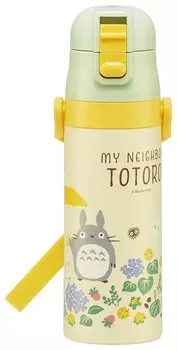 Бутылка для воды для детей из нержавеющей стали Skater, прямая питьевая, 470 мл, Мой сосед Тоторо, Sanpomichi Ghibli, для девочек, детская SDC4-A