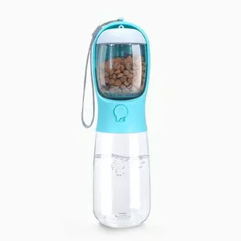 Бутылка для воды для домашних животных Товары для животных Кошка Собака Портативная поилка для домашних животных Герметичная чашка для воды для домашних животных Пластиковая бутылка для еды Бутылка для воды с раковиной Экологически чистая
