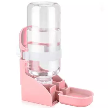 Бутылка для воды для кроликов, подвесной диспенсер для воды для мелких животных, автоматическая поилка, кормушка для домашних животных, клетка для животных, фонтан для кролика, кошки, морской свинки, хорька синий