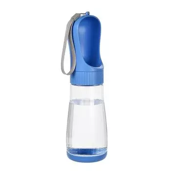 Бутылка для воды для собак 2 в 1, портативная миска для питья щенков, кормушка для маленьких и средних собак, кошек, корги, бигля, чашка, товары для животных 330ML