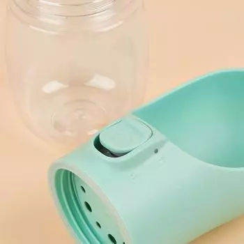 Бутылка для воды для собак, маленьких и больших собак, кошек, портативная чашка для щенков, для путешествий на открытом воздухе, герметичная, для питья, для немецких овчарок, товары для животных 300ml белый