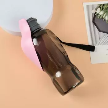 Бутылка для воды для собак, портативная, для больших собак, диспенсер для воды, походная, герметичная, для щенков, кошек, золотистого ретривера, мопса, чашка для домашних животных 800 мл 800ml зелёный