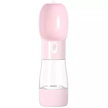 Бутылка для воды для собак щенков 2 в 1 портативная питьевая кормушка для маленьких и средних собак, для кошек, герметичная чашка для воды для корги, товары для животных