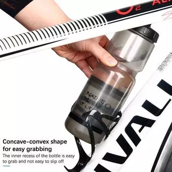 Бутылка для воды для велосипеда 710 мл Pp5 пластиковая для бега на открытом воздухе скалолазания спортивная кружка для велоспорта чайник портативная чашка для велосипеда чёрный