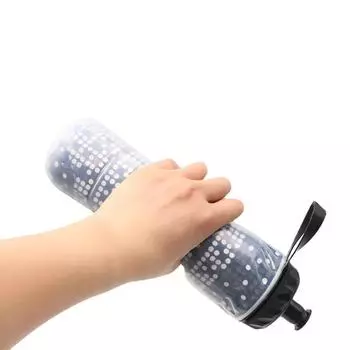 Бутылка для воды для велосипеда на открытом воздухе для шоссейного велоспорта, горного велосипеда, спортивного двухслойного термосохраняющего холодную воду, бутылки 710 мл белый