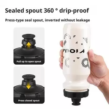 Бутылка для воды для велосипеда объемом 630 мл, большая емкость, портативная, легкая, для путешествий на открытом воздухе, для занятий спортом, велоспортом, шоссе, горного велосипеда, бутылка для питья чёрный