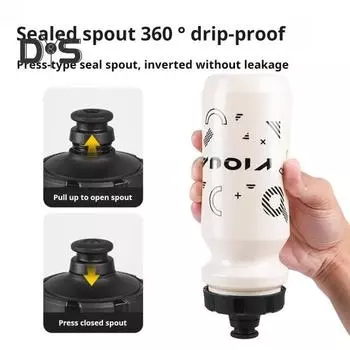 Бутылка для воды для велосипеда объемом 630 мл, большая емкость, портативная, легкая, для путешествий на открытом воздухе, для занятий спортом, велоспортом, шоссе, горного велосипеда, бутылка для питья чёрный