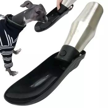 Бутылка для воды DOGPET из нержавеющей стали для воды Pet Water Cold Retention Always Fresh Silver x Black Pets, Бутылка, 750 м, Бутылка, Функция, Вода, серебряный