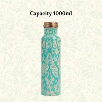 Бутылка для воды из чистой меди (1 литр) | Герметичная | Бутылка для воды из чистой меди | Бутылки Tamba | Подлинная медная бутылка | Прочная медная бутылка