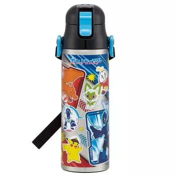 Бутылка для воды из нержавеющей стали Skater, 580 мл, бутылка для воды Pokemon 24 Cold Storage, спортивная бутылка, милая детская бутылка для воды для детей