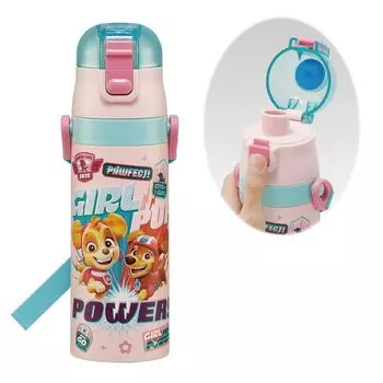 Бутылка для воды из нержавеющей стали Skater, прямая питьевая, 470 мл, Щенячий патруль, для девочек, легкая, холодного хранения, спортивная бутылка для воды, милая детская