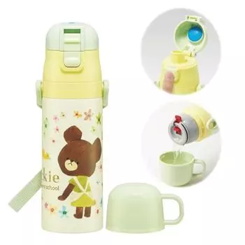 Бутылка для воды из нержавеющей стали Skater, детская, 2-х сторонняя, для питья, 470 мл, чашка для питья, 430 мл, для детей, легкая, для девочек