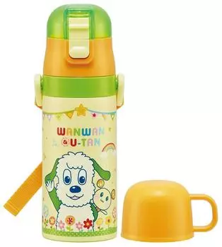 Бутылка для воды из нержавеющей стали Skater с трубочкой для питья 410 мл, чашка для питья 350 мл, легкая, для небольшой емкости, спортивная бутылка для воды