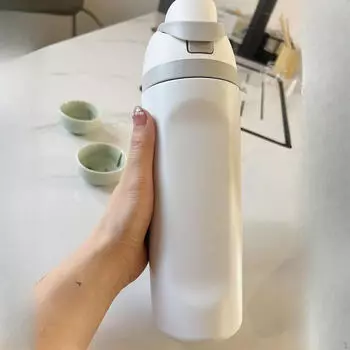 Бутылка для воды из нержавеющей стали, термос, 600 мл, для холодных напитков, легкая, герметичная