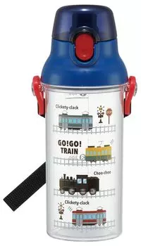 Бутылка для воды из прозрачного пластика Skater 480 мл Train со шкалой для контроля гидратации для детей PSB5TRC-A