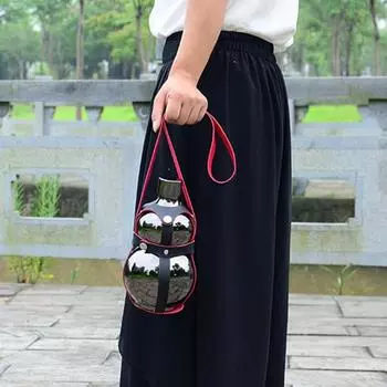 Бутылка для воды из тыквы 1500 мл, чайник из нержавеющей стали, большая емкость, спортивная дорожная бутылка серебряный