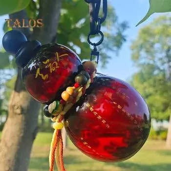 Бутылка для воды из тыквы 28 унций Тритановая спортивная фляжка с ремешком на талию веревка чашка кисть подвеска DIY наклейка не содержит бисфенол А герметичный многоразовый контейнер для напитков красный