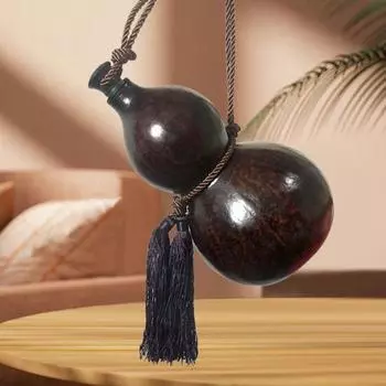 Бутылка для воды из тыквы 500/1000 мл с плетеным ремешком, герметичная, спортивная, дорожная, винтажная, в китайском стиле, с изображением короля обезьян Укун S