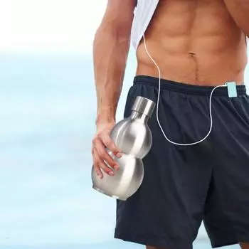 Бутылка для воды из тыквы 500 мл, чайник из нержавеющей стали для спортзала, путешествий, приключений, китайский