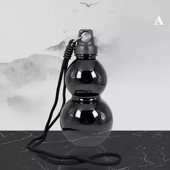 Бутылка для воды из тыквы 750 мл, большая емкость, чайник для воды из тыквы, китайский ретро-стиль, герметичный кувшин для воды для спорта на открытом воздухе