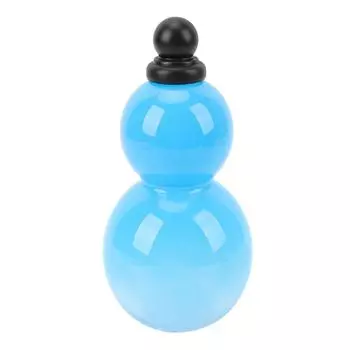 Бутылка для воды из тыквы 800 мл, портативная бутылка для питья на открытом воздухе, ретро-украшение с ремешком, глянцевая синий