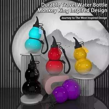 Бутылка для воды из тыквы 800 мл Tritan Sports Monkey King Inspired Design Kettle Travel Gym A красный