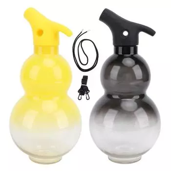 Бутылка для воды из тыквы 800 мл многоразовая портативная спортивная бутылка для воды с веревкой в стиле ретро Black