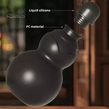 Бутылка для воды из тыквы 900 мл Wukong портативный спортивный дорожный чайник Monkey King чайник для воды на открытом воздухе подарок на новоселье и свадьбу 900ML матовый черный