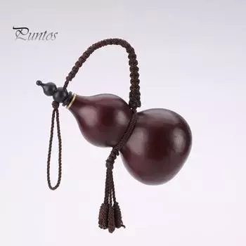 Бутылка для воды из тыквы для вина, вдохновленная Сунь Укуном, бутылка для воды для походов в спортзал, традиционная китайская конструкция, плетеная вручную, контейнер для напитков из тыквы с узлами S