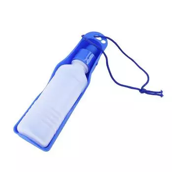 Бутылка для воды Love Pet Dog Travel Puppy Drinking Cord Fountain Bottle(250мл Синий)