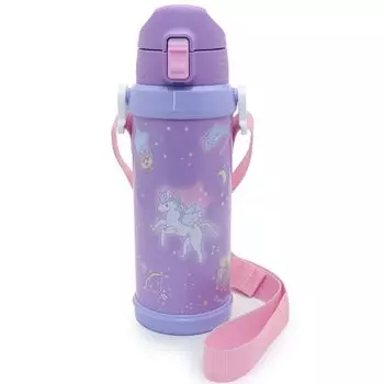 Бутылка для воды Mother Garden Unicorn Starry Sky Pattern, 800 мл, для девочек, из нержавеющей стали, для питья, для детей, для девочек, для хранения, холодная вода