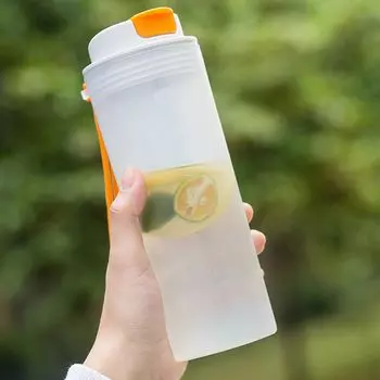 Бутылка для воды MYEEDA 550 мл, пластиковая, прозрачная, для легкой и большой подачи протеина, для спортивной воды, с прямой прозрачной водой, которую можно мыть широким пластиком BPA