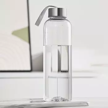 Бутылка для воды MYEEDA 600 мл Бутылка для воды, легко моющаяся бутылка Mybot, пластиковая прозрачная бутылка, стильная бутылка для воды, легкая бутылка для воды, тонкая прозрачная