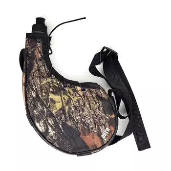 Бутылка для воды на открытом воздухе 800 мл, чайник для воды, спортивные бутылки с плечевым ремнем для пеших прогулок, альпинизма коричневый