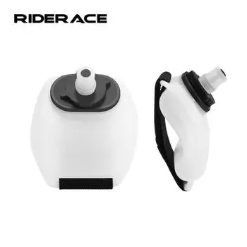 Бутылка для воды на запястье для велоспорта, силиконовая, портативная, для марафона, походов, велосипеда, спорта на открытом воздухе, бега, кемпинга чёрный