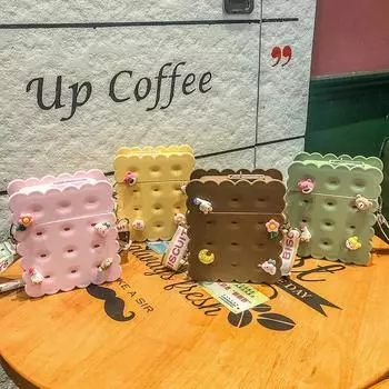 Бутылка для воды объемом 380 мл для девочек, спортивный стакан для спорта на открытом воздухе, портативный дорожный чайник для питья, молочная кружка в форме печенья, милая креативная кружка с соломой Without Sticker зелёный