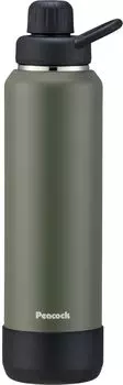 Бутылка для воды Peacock, газированная, совместимая с хаки, для холодного хранения, прямого питья, спортивная ручка, термос K The-peacock 1,2 л AJL-R120 хаки