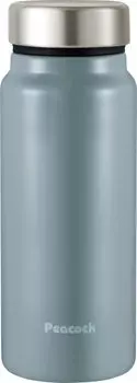 Бутылка для воды Peacock из нержавеющей стали, кружка-винт, 400 мл, пыльно-голубая, ADS The-peacock (Легкий тип) Тепло/Холод AKY-40