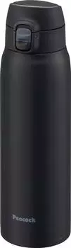 Бутылка для воды Peacock, кружка, бутылка 700 мл, совместимая со спортивными напитками, нержавеющая сталь, темно-синий цвет AK The-peacock One-Touch Thermal/Cold AKM-70