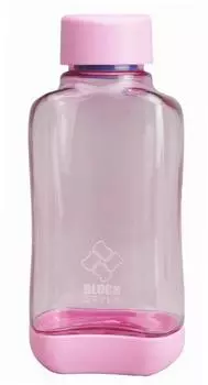 Бутылка для воды Pearl Metal 500 мл, бутылка для воды из поликарбоната, розовая, блочная, стиль H-6035