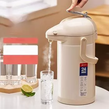 Бутылка для воды под давлением 4 л, большая емкость, открытая бутылка для воды, бутылка для воды под давлением, стеклянный внутренний бак