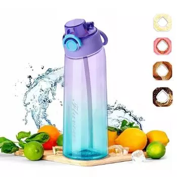 Бутылка для воды с 4 капсулами, бутылка для фруктовой воды емкостью 900 мл, чашка для воды с 0% сахара, чашка для спортивной воды One Size