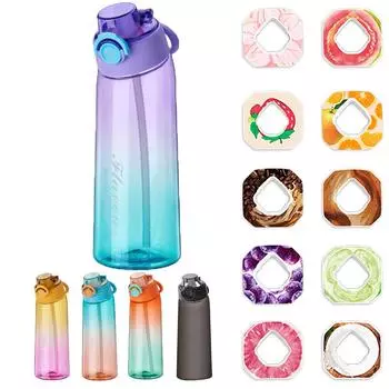 Бутылка для воды с 4 капсулами, бутылка для фруктовой воды емкостью 900 мл, чашка для воды с 0% сахара, чашка для спортивной воды