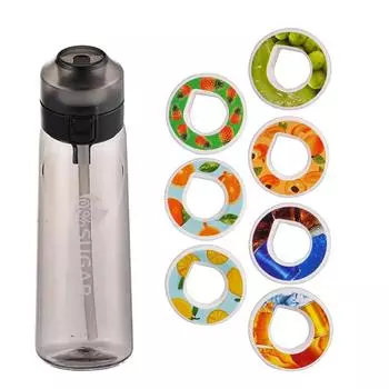 Бутылка для воды с пакетом ароматических капсул, набор спортивных бутылок для воды 650 мл One Size