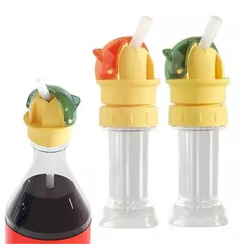 Бутылка для воды с трубочкой Крышка с закручивающейся крышкой без бисфенола А Силиконовая крышка, не допускающая проливания Термостойкая бутылка для воды зелёный