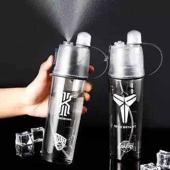 Бутылка для воды с запотеванием 2 в 1, без утечек, посуда для напитков, чайник для верховой езды, скалолазания, спорт на открытом воздухе, увлажняющий спрей, бутылка для воды 601-700ml