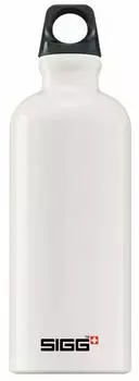 Бутылка для воды SIGG Outdoor, легкая, швейцарская, алюминиевая, дорожная, классическая, белая, 50038, 0,6 л белый